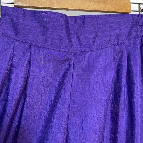 Joan Walters Windbreaker Pants Women's 14 Purple Casual Vintage USA Pockets Chic - Picture 4 of 15